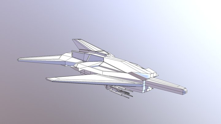 30 min model spaceship 3D Model