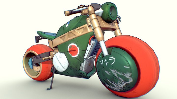 Bike LowPoly 3D Model