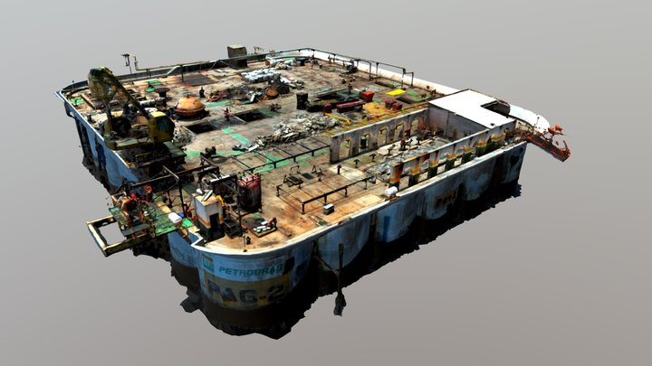 PAG-2 - Plataforma de Exploração - Petróleo BR 3D Model