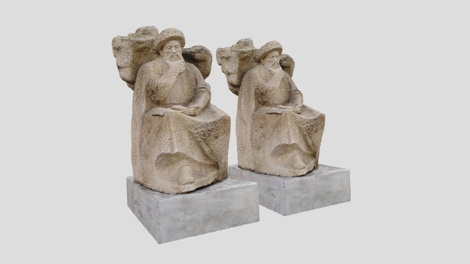 Statue in Bishkek city, Kyrgyzstan, Asia - Download Free 3D model by ...