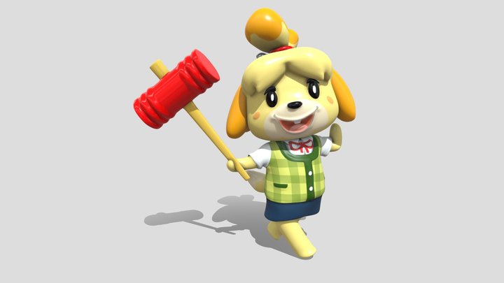 Isabelle - Super Smash Bros. 3D Model