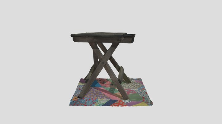 Broken Table 3D Model