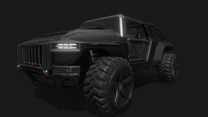 MUTE CACTUS JEEP 3D Model