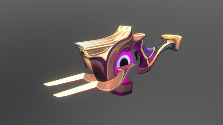 Dark Cosmic Jhin's  Weapon 3D Model