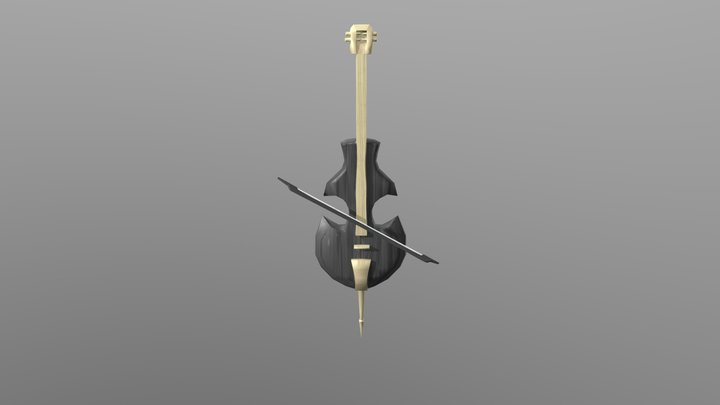 Cello Axe Weapon 3D Model