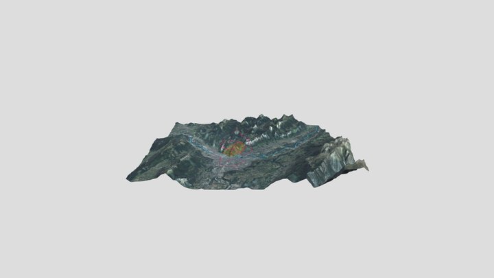 Carte Localisation 3D Model