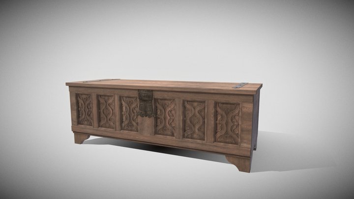 Medieval Chest 3D Model