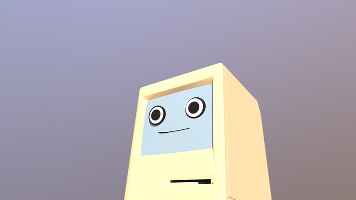 Maccy Model - Macintosh Librarian 3D Model