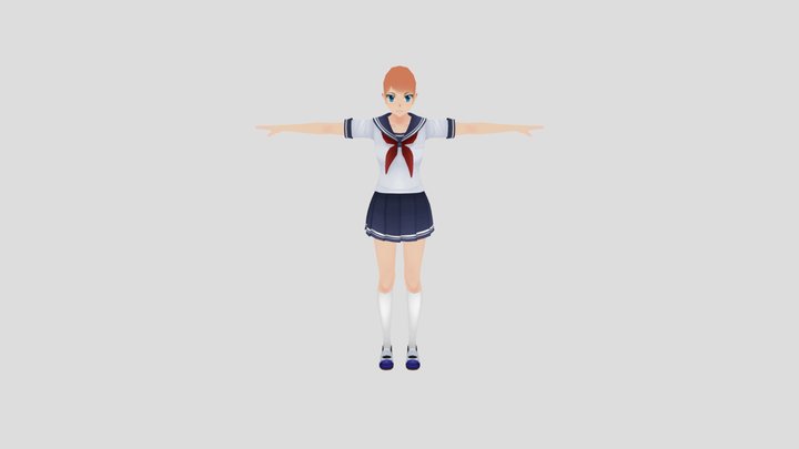 New base from yandere simulator 3D Model
