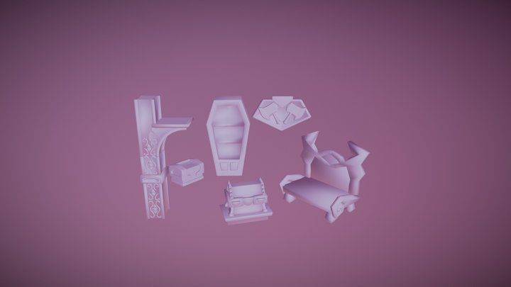 Little demon's house interior 3D Model