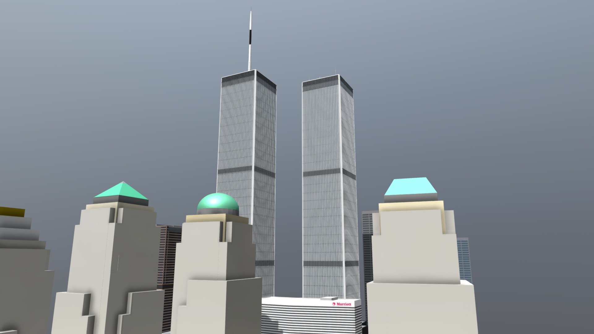 World Trade Center Download Free 3d Model By Nanoray [673f0ab] Sketchfab
