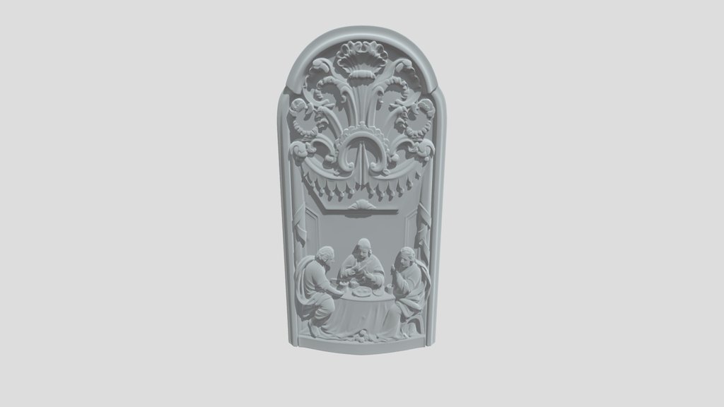Golden Last Supper plaque