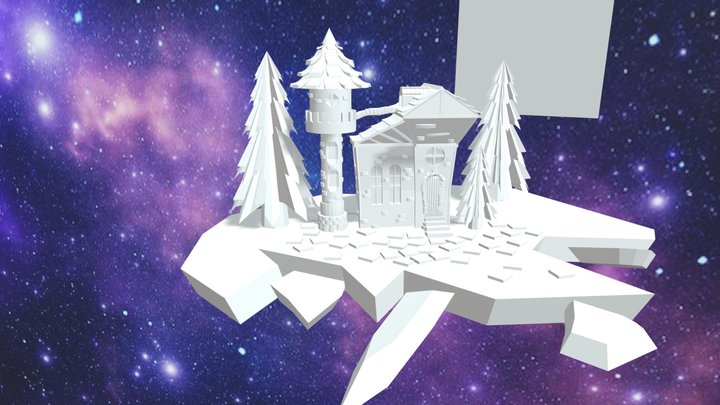 Old fairytale castle 3D Model