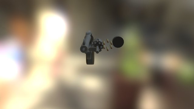 Revolver for TF2 (open) 3D Model