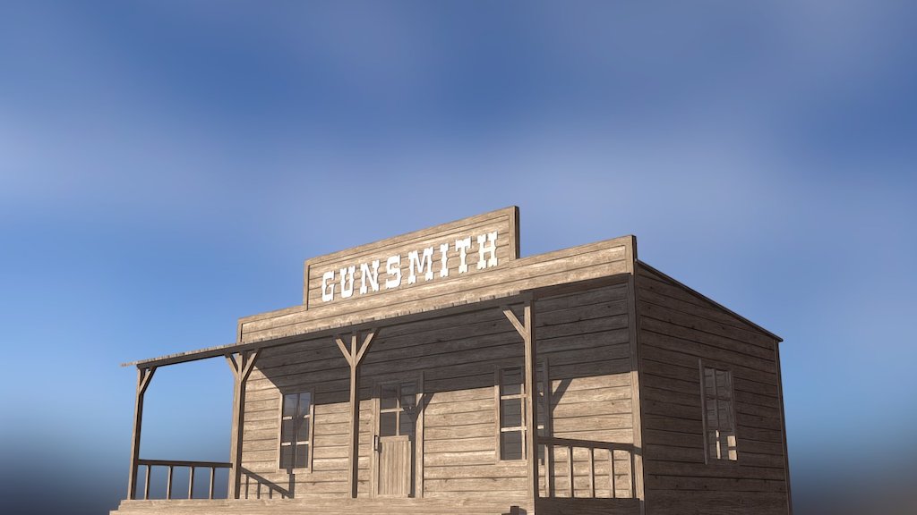 Wild West Gunsmith House - 3D model by Nikita Oleinik (@nikita.oleinik ...