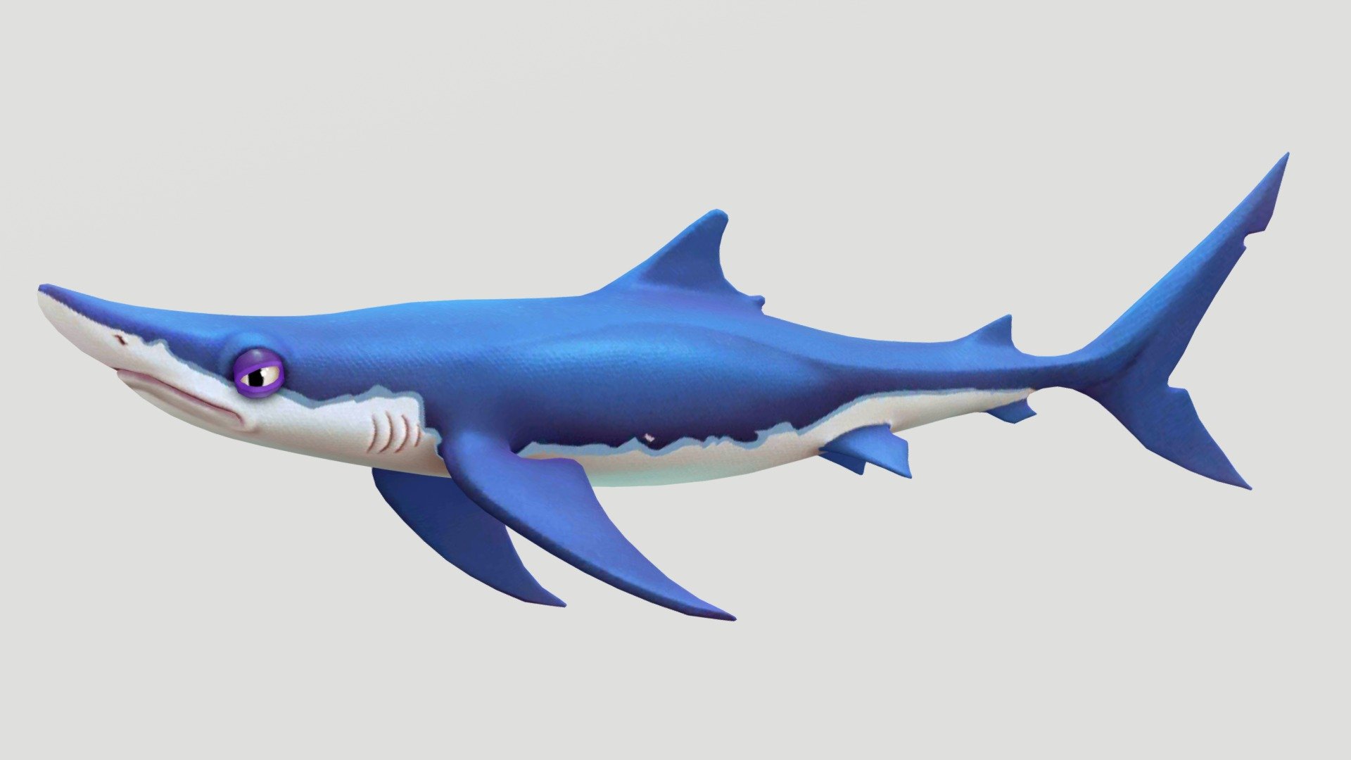 Hsw Blue Shark - Download Free 3D model by hsejira (@hsejira