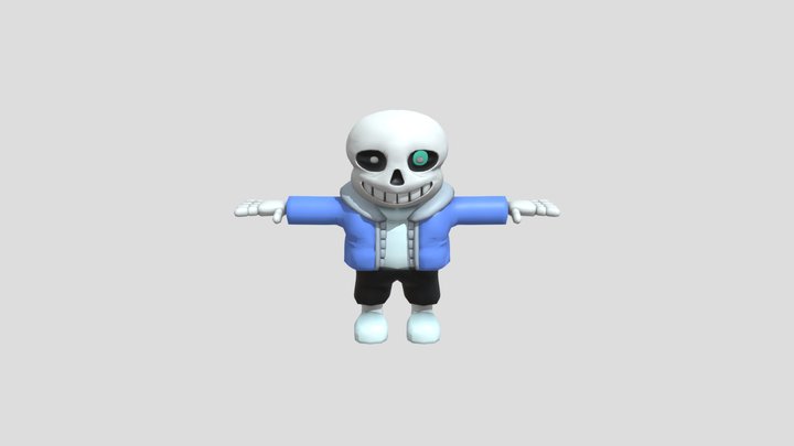 3d sans pixel art