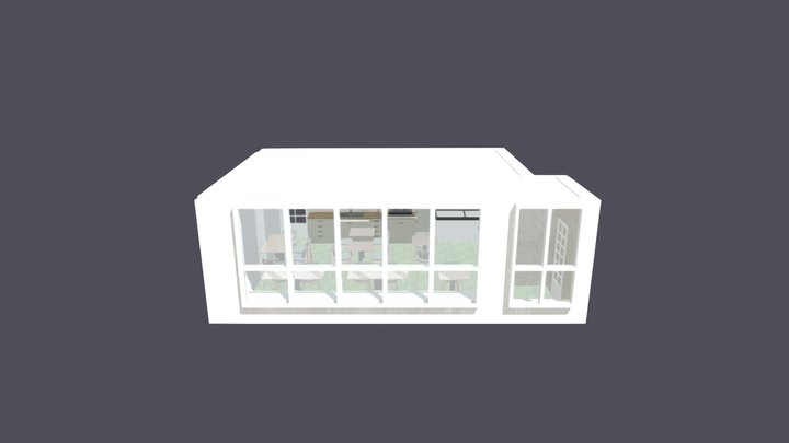 Інтерʼєр з освітленням і рендером mini 3D Model