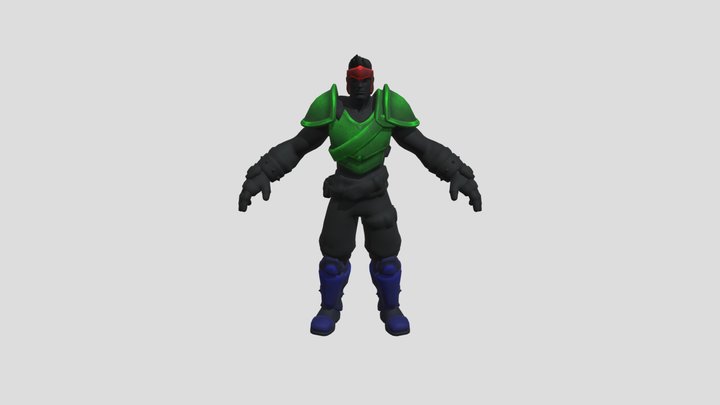 Warrior Realm Royale FBX 3D Model