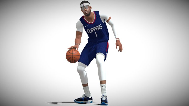 3D Rigged Reggie Jackson NBA 3D Model