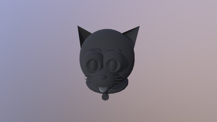 Mesh Menu Kitty 3D Model