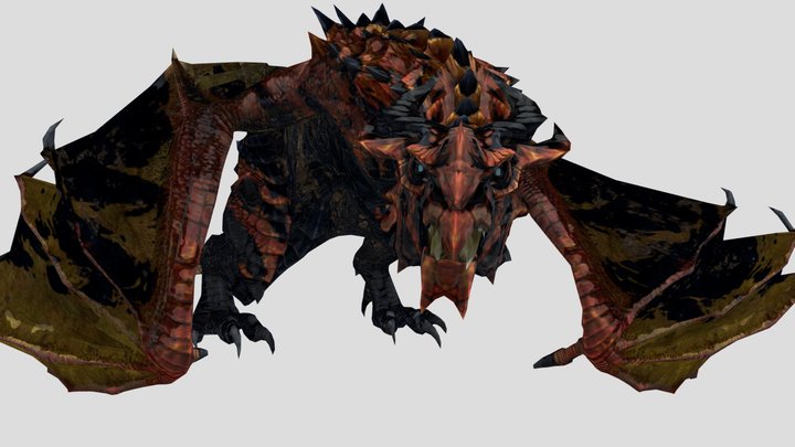 The Elder Scrolls Blades Ancient Dragon 3D Model