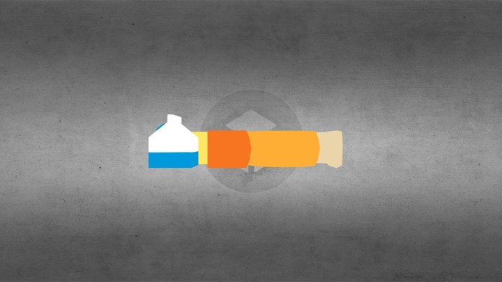 Low poly milk and cheese – Modèle 3D gratuit STL