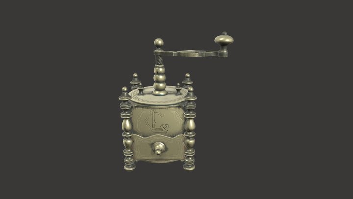 Metal Coffee Grinder 3D Model