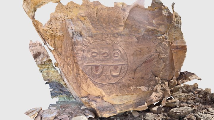 Petroglyphs near San Cristobal,  NM 3D Model