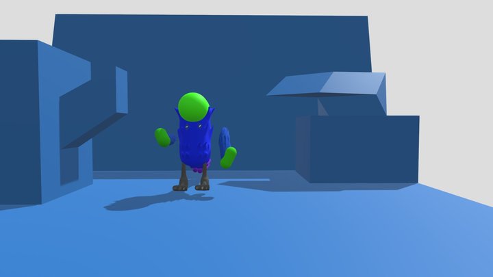 the brach in MAYA 3D Model