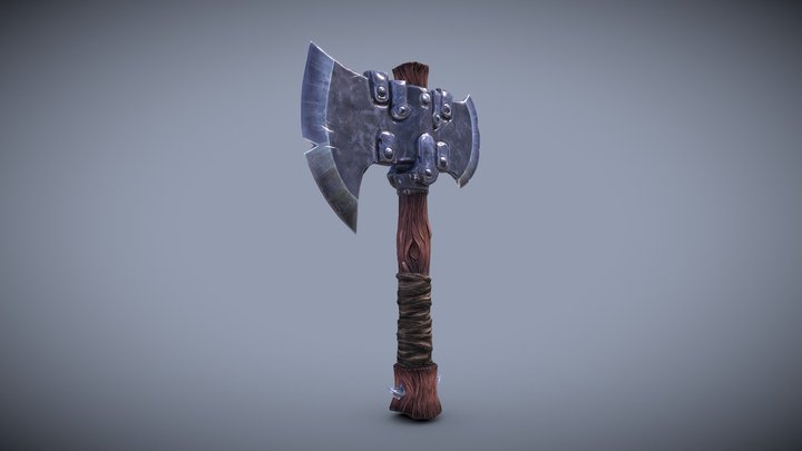 Battle Axe 3D Model