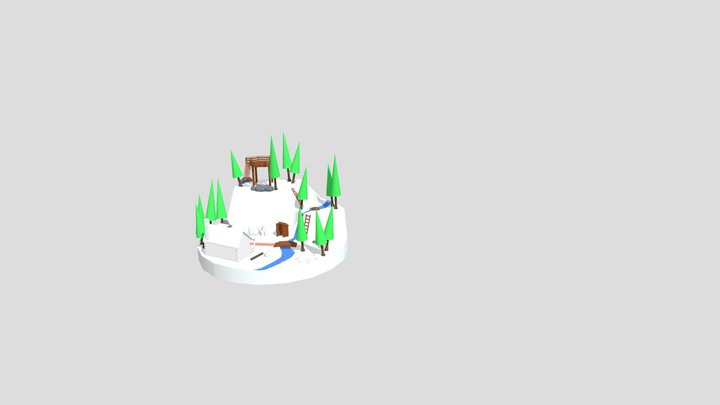 Forest Loner - Blockout 3D Model