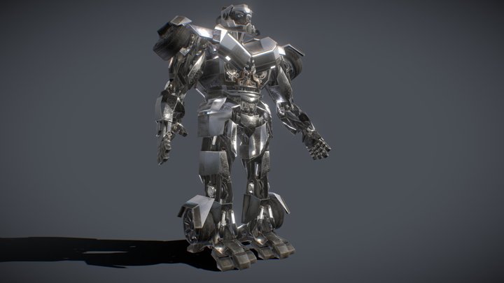 Cybertruck Transformer 3D Model