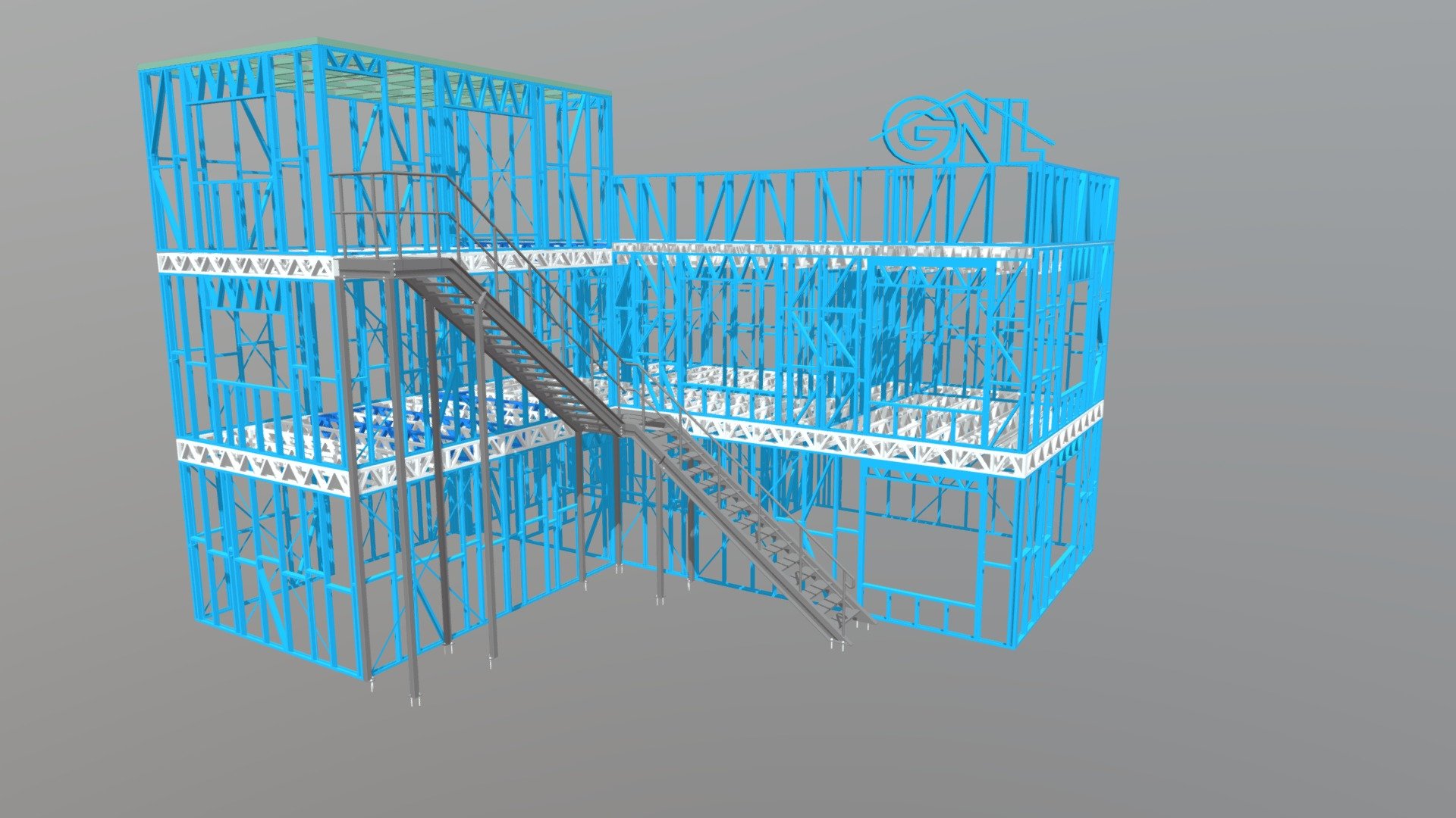GNL Frame and Truss Braemar Office 3D model by GNLframeandtruss
