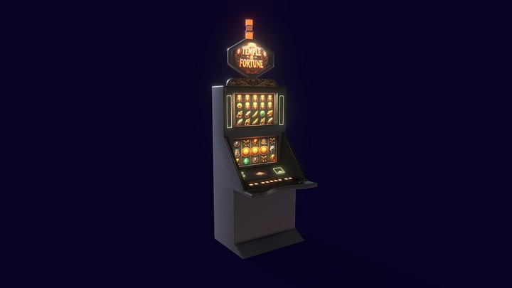 Slot Machine - TEMPLE OF FORTUNE 3D Model