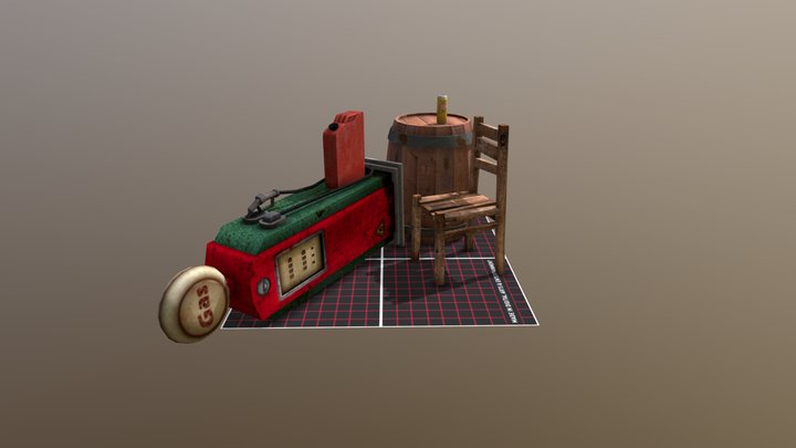 DAE 5 Finished props - Forest Loner 3D Model