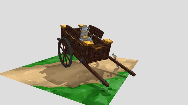 Dwarven chariot, Student Work 3D Model