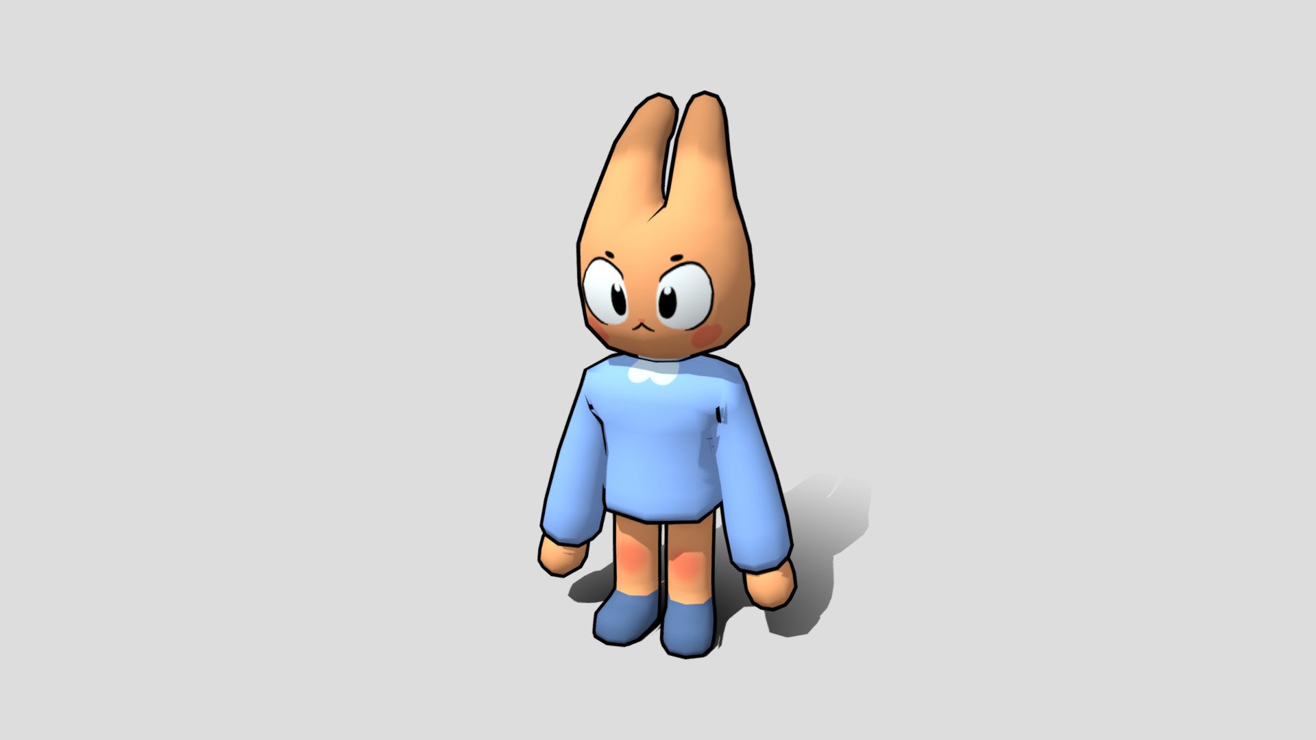 TEXTURED AND ANIMATED CUTE RABBIT - 3D model by Constanza_Valenzuela ...