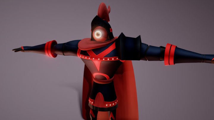 Free Model - Rigged Fantasy Knight Character 3D Model