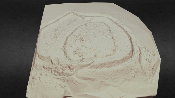 Habitat fortifié du Castet Crabé à Lagarde (65). 3D Model