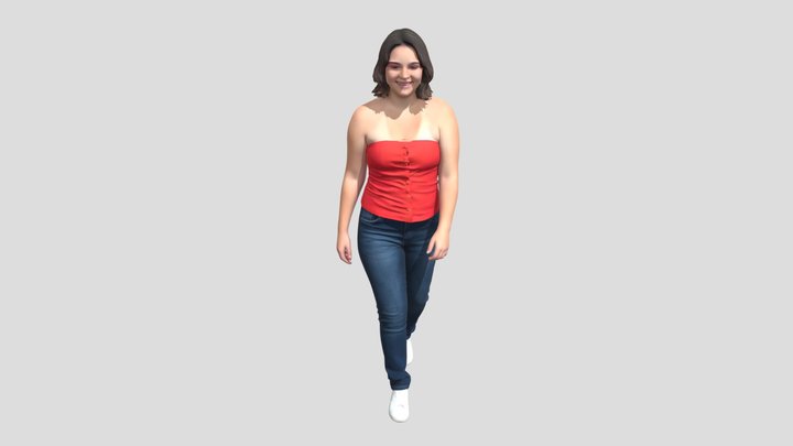Confident Stride in Red – Modello 3D gratuito STL