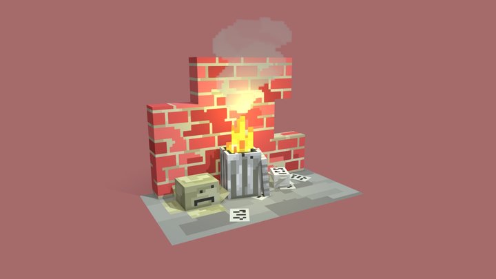 Day 15 Burn 3D Model