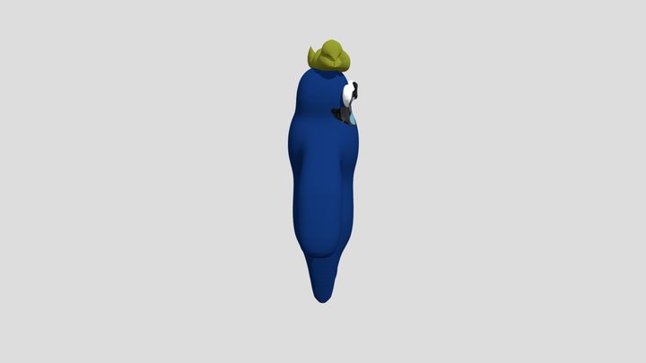 Blue From Rainbow Friends 3D Model