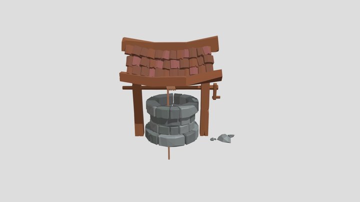 Low-Poly Medieval Well