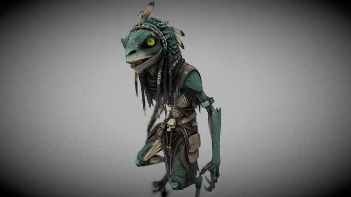 Reptilian 3D Model