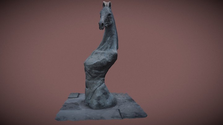 Pomnik Konia 3D Model