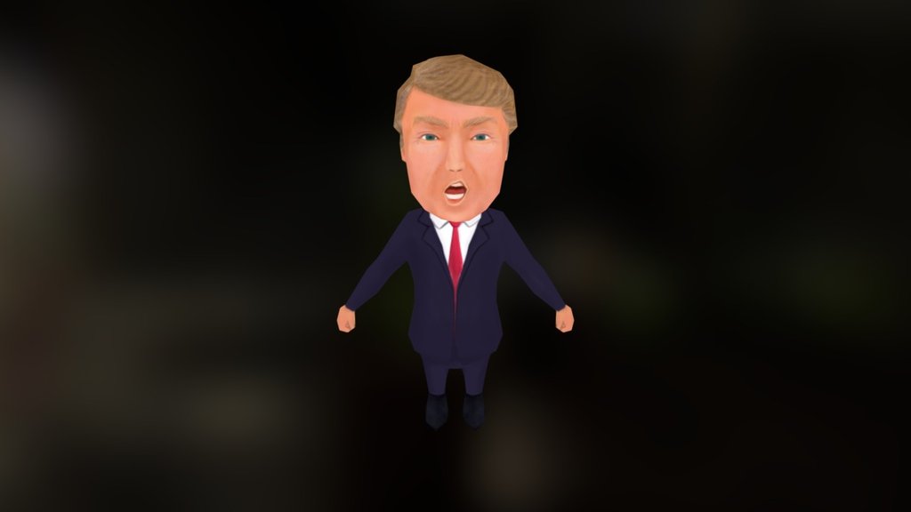 trump animation in zbrush