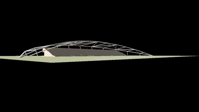 Stadium Roof 3D Model
