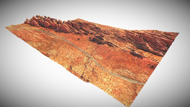 "Fins" in sandstone, USA