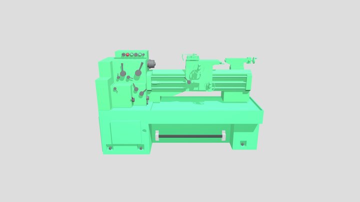 lathe machine 3D Model